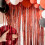 Red Tinsel Foil Fringe Curtain 1 x 2 m 2
