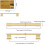 Brushed Gold Cabinet Pulls 96mm Center 10 Pack 5