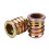 Set of 5 threaded insert M10 x 20 mm for wood 2
