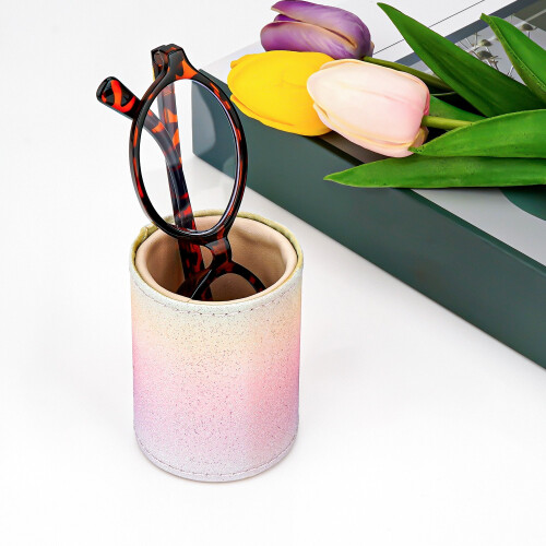 Reading Glasses Stand Vegan Leather Small Multi 1