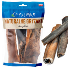 Delikatesse, naturlig hundetyggegummi Tørret hjorteskind 15 cm Petmex 100 g