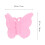 Butterfly Hair Clamps PP Material 50 Pcs 2