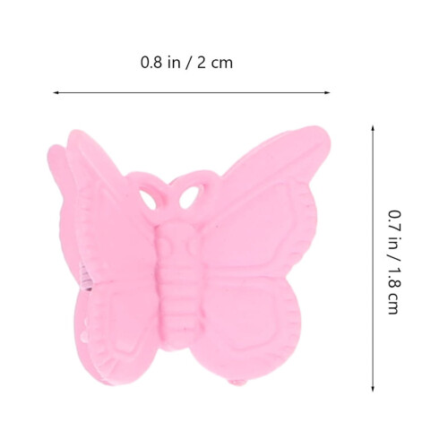 Butterfly Hair Clamps PP Material 50 Pcs 1