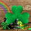 St Patrick's Day Mini Tree Topper Green Metal 1pc 6