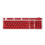 Mechanical Keyboard 108-Key Opaque Red White Lettering 6