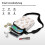 Dog Pattern Adjustable Crossbody Bag with Double-layer Small Crossbody Purse Stylish Polyester 7