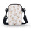 Dog Pattern Adjustable Crossbody Bag with Double-layer Small Crossbody Purse Stylish Polyester 2