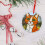Orange Tabby Cat Glass Ornament 1 piece 8