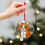 Orange Tabby Cat Glass Ornament 1 piece 6