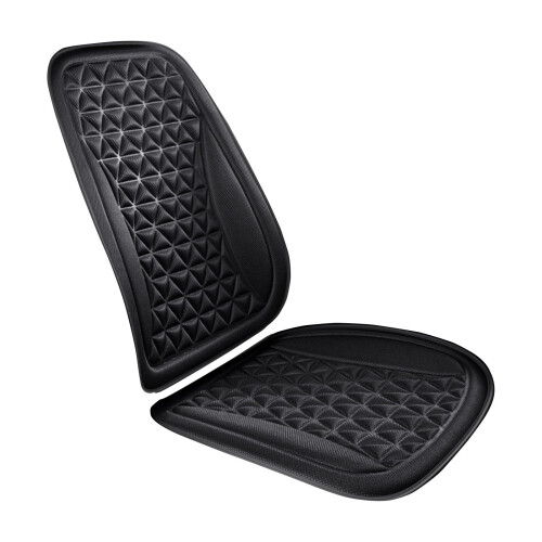 Ventilated Car Seat Cushion with Backrest 1pc 1