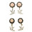 Vintage Sparrow Dangle Ear Tunnels Pink 10mm 6