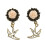 Vintage Sparrow Dangle Ear Tunnels Pink 10mm 2