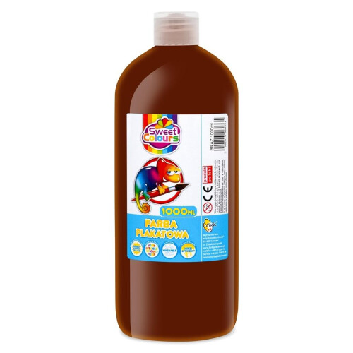 Brun plakatmaling 1000ml