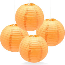 4 Pack 12 Inch Large Paper Lanterns for Wedding & Party
