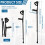 Adjustable Elbow Crutches Aluminum Frame 92.5-125 cm 2