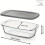 1800ml Glass Bread Baking Dish with Lid & Handle (Oven/Microwave Safe) 6