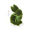 Flocked Easter Bunny Rabbit Statue Green Moss Figurine Decorative Tabletop Accent 2
