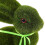 Flocked Easter Bunny Rabbit Statue Green Moss Figurine Decorative Tabletop Accent 3