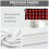 Buffalo Check Curtain Valance 54x18 inch Red Black Plaid 4