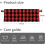 Buffalo Check Curtain Valance 54x18 inch Red Black Plaid 5