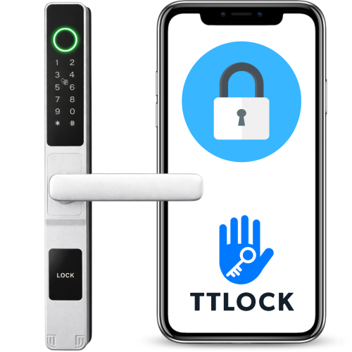 Elektronisk låsehåndtag A209 50/72 TTLock Sølv