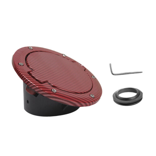 Gas Tank Cap Cover Premium Dark Red 2