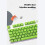 Mechanical Keyboard 108-Key Opaque Red White Lettering 2
