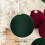 Ensemble de 12 décorations de Noël en velours floqué bordeaux, 2,36 5
