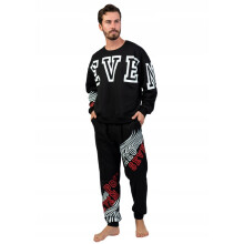 Herrepyjamas, bomuld, Vienetta, lang