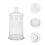 1Pc Decorative Candy Container Glass Jar for Exquisite Storage Tank Transparent 7