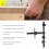 Aluminum Cabinet Handle Jig – Easy‑Use, Accurate Drill Locator for Handles & Pulls – Durable Black Tool 7