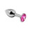 Mini Metal Analplug M pink 1