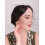 Black Birdcage Veil with Pearl Comb 1