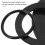 Ibasenice Black Rubber Washers Flat Assortment 6 Pcs 8
