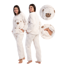 Dame Blød Pyjamas S Vienetta Dejlig Varm Blød Fluffy Til Vinteren