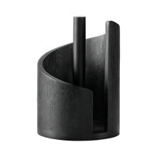 Wooden Paper Towel Holder with Metal Rod – Pre-Assembled