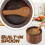 Salt Cellar Box with Lid and Spoon Wood Stone 2 Pcs 3
