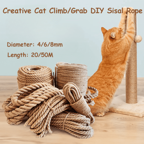Cat Climbing Frame Sisal Rope 4mm 6mm 8mm 1