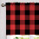Buffalo Check Curtain Valance 54x18 inch Red Black Plaid 2