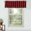 Buffalo Check Curtain Valance 54x18 inch Red Black Plaid 3