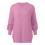 Cable Knit Womens Sweater Long Flared Sleeve Comfortable Crewneck Lightweight Polyester Pullover Versatile 6