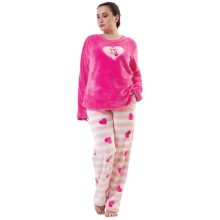 Vienetta Dame Pyjamas Plys træningsdragt 3XL Varm