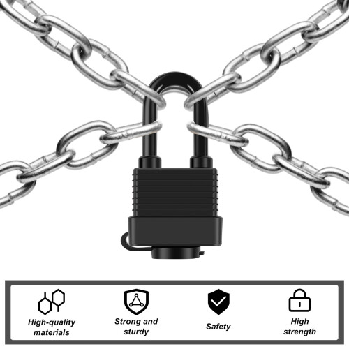 Verlacod Waterproof Padlocks Laminated Steel 6Pcs 2