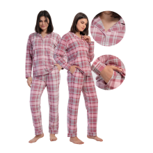 XXL Vienetta pyjamas til kvinder, lange bukser og lange ærmer med lynlås, stilfuld