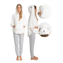 Dame badekåbe Vienetta OneSize sweatshirt med varm, blød hætte