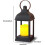 LED Lanterns with Flameless Candles 2-Pack Bronze Plastic 2