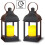 LED Lanterns with Flameless Candles 2-Pack Bronze Plastic 6