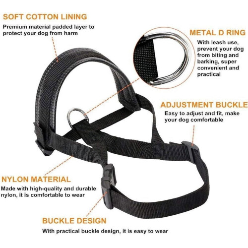 Nylon Dog Muzzle Adjustable Loop for Small Medium Large Dogs 2