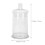 1Pc Decorative Candy Container Glass Jar for Exquisite Storage Tank Transparent 2