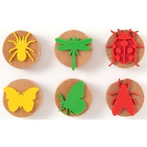 Træstempler til insekter, 6 stk.